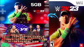 WWE 2K23 Wii Game For Official Dolphin Emulator On Android Mobile Device | Gameplay