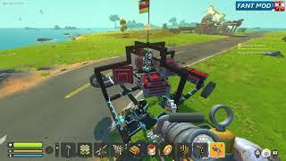 Scrap Mechanic Modded | Wind Powered Car Concept