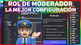 ROL DE MODERADOR  LA MEJOR CONFIGURACIÓN 2023