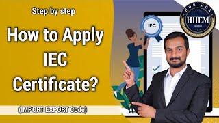 How to Apply for IEC Certificate Step by Step (Export import Code) By Sagar Agravat