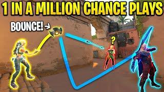 Valorant: Unbelievable 1 in 10,000,000 Chance Plays! - Rare Clips & OP Tricks - Valorant Moments