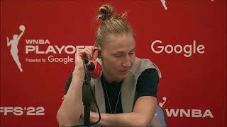 Courtney Vandersloot: "Tough Pill To Swallow" From Champs To Losing | WNBA Playoffs, Chicago Sky