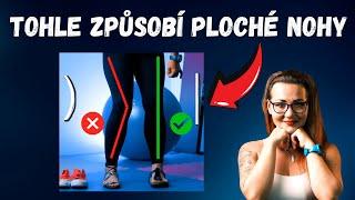 ZBORCENÁ KLENBA - CVIKY - JAK ŘEŠIT PLOCHÉ NOHY #pohyb #fyzioterapie #pavlamodra