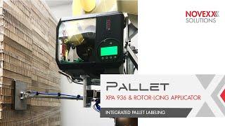 XPA  I Pallet labeling with Rotor-Long Applicator I NOVEXX SOLUTIONS