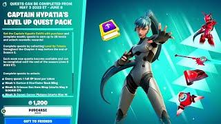 Buying Captain Hypatia Level Up Quest Pack + GIVEAWAY  Fortnite