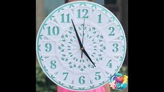 DIY Layered Mandala Clock Assembly with FREE SVG Cut File