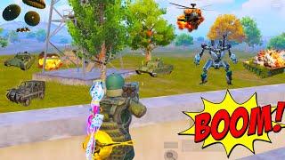 M202 Destroy Helicopter + Tanks | Jet vs Robot battle in PAYLOAD 3.3️ PUBG Mobile