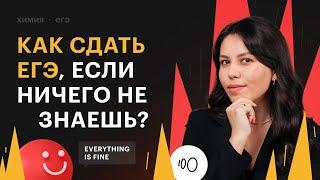 Как сдать ЕГЭ по химии, если ничего не знаешь?