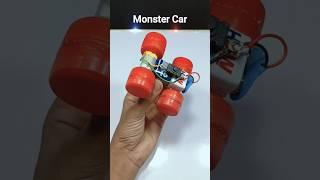 How to make dc motor car || Monster car with dc motor #car #motor #shorts