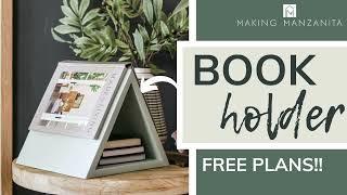 Night Stand Book Holder with Free Plans