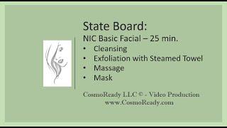 State Board - 2021 Basic Facial Procedure