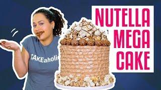 How To Make A MEGA NUTELLA CAKE | Hazelnut MERINGUE & BUTTERCREAM | Yolanda Gampp | How To Cake It