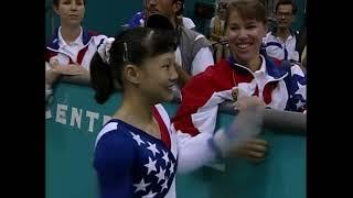 [HDp60] Amy Chow (USA) Uneven Bars Team Optionals 1996 Atlanta Olympic Games