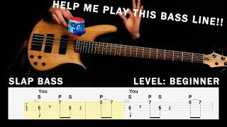 BEGINNER SLAP BASS call and response exercise (with TAB)