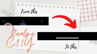 HOW TO CHANGE NAVIGATION BAR ON REALME C21Y 2022 | Munchkins.