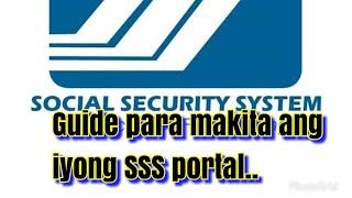 "SSS", Step by step guide  para makita ang iyong SSS my portal.