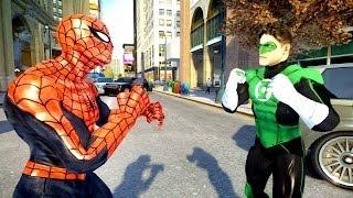 Spiderman VS Green Lantern EPIC Spider-man