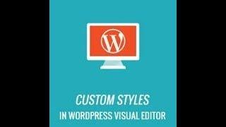 Add Custom Styles to WordPress Visual Editor