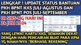 LENGKAP️SUDAH SEMAKIN DEKAT DENGAN PENCAIRAN DI KKS, UPDATE PKH BPNT KKS & POS DI SIKS-NG HARI INI