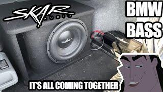 It's ALL coming together! Cheap BASS upgrade in my BMW (Skar SDR-12 bass package)