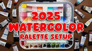 NEW 2025 Watercolor Palette Update  palette setup & modification, paint swatching, & thoughts