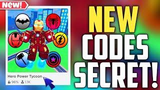 Hero Power Tycoon New Codes!! | ROBLOX *SECRET* CODES