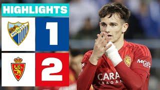 MÁLAGA CF 1 - 2 REAL ZARAGOZA I HIGHLIGHTS LALIGA HYPERMOTION