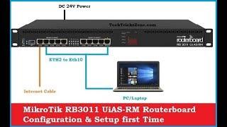 MikroTik RB3011 UiAS RM Routerboard Configuration First Time