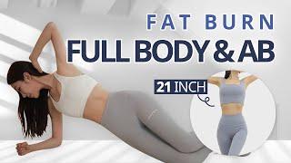 FULL BODY WEIGHT LOSS & FLAT STOMACH l Effective Fat Loss At Home l 15 Min Pilates & Cardio Workout