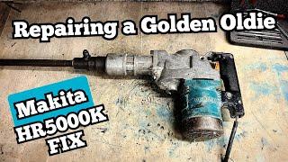 Repairing a golden Oldie powertool. How to dismantle and repair  a Makita HR5000K rotary hammer.