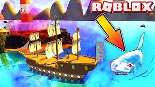 SHARK BITE УБЕГАЕМ ОТ АКУЛЫ В ROBLOX