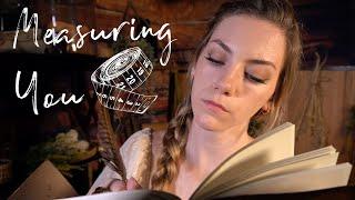 ASMR | Measuring You & Taking Notes | Writing sounds, unintelligible murmuring, fantasy roleplay