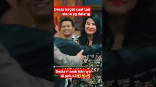 desta marah istri nya di peluk