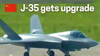 J-35 gets upgrade! Looks more like F-35! 2023 is a big year for the Chinese mid size stealth fighter