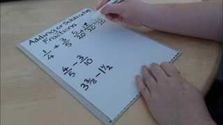 Adding and Subtracting Fractions