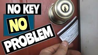 HOW TO OPEN DOOR WITH CREDIT CARD HACK!!!