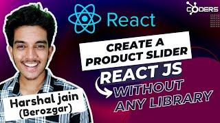 Create a Product Slider in React js without any external library |  Slider Carousel | Harshal Jain