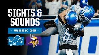 David Montgomery Mic'd Up | Extended Sights and Sounds: Lions vs. Vikings | 2023 Week 18