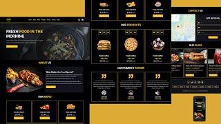 Responsive Restaurant in ReactJS ( Hindi / Urdu )|| Source Code