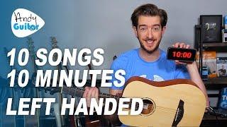 Trying my 'Learn Guitar in 10 Days' Course LEFT HANDED