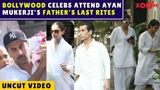 Alia-Ranbir Karan Johar, Kajol & others Pay Respects at Ayan Mukerji’s Father’s Funeral | UNCUT