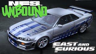 Fast and Furious Brian´s Nissan Skyline GTR R34 | NFS Unbound