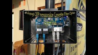 Topologi ODP menggunakan converter fiber optic support PoE