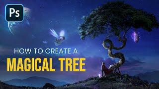 How to create a Magical Twisted Tree in Photoshop