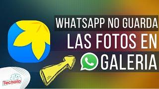 Porque no se guardan las fotos de WhatsApp en la Galería