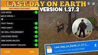 NEW LDOE MOD MENU 1.27.2 UPDATE 2024 last day on earth mod menu 1.27.2