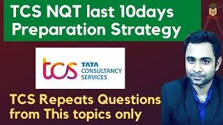 TCS NQT 2021 10 Days Preparation Strategy | How to prepare for TCS NQT in 10days