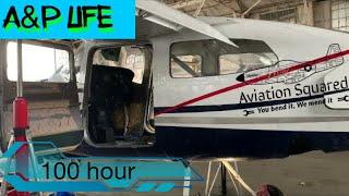 Cessna 210.  100 hour inspection fun finds.  Day in the life A&P mechanic