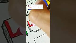  Indonesian flag || free request #shorts #shortvideo #indonesia #art #coloring #drawing