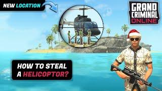 How to STEAL A HELICOPTOR in Grand Criminal Online in the new update 0.9.6 ? NEW LOCATION !!